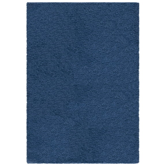 SAFAVIEH Laguna Neven Plush Solid Shag Area Rug, Blue, 2' x 3'