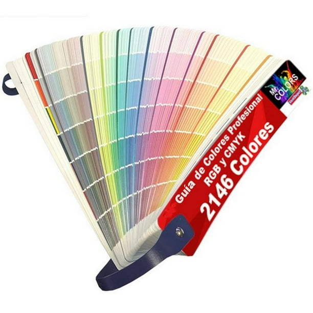 Muestrario de Colores Pro RGB CMYK Mr. Colors Pro 2146 Colores 9 Familia de Colores Diseño Abanico Formato Papel Con Cód VentDepot MXPAN-001