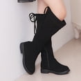 thumbnail image 6 of IROINNID Girl's Knee High Boot Fall Winter Low Heel Side Zip Up Velvet Party Big Long Boots, 6 of 9