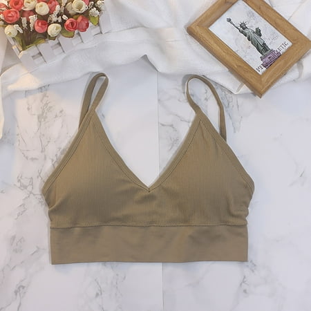 

DENGDENG Women s Comfort Sports Bras Support Yoga Wireless Bra Fitness Backless Sports Bras for Women