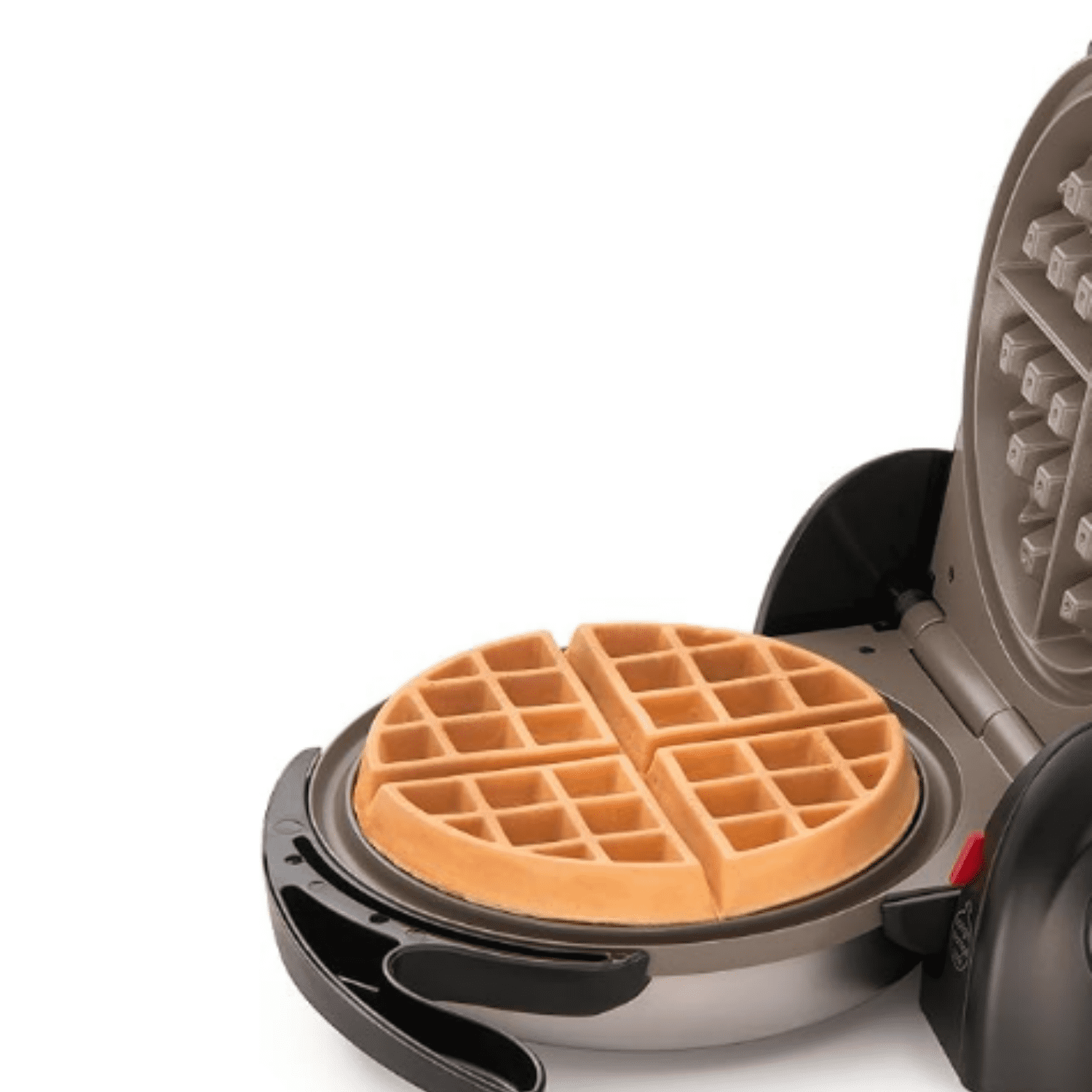 Ceramic  Belgian Waffle Maker, Nonstick, Cool Touch Handles, Black