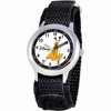 Pluto Boys' Stainless Steel Watch, Black Strap