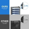 thumbnail image 5 of Hanging Wall File Organizer with Hooks, 12 Tier Vertical Wall Mount File Holder, File Folder Wall Organizer for Office, 5 of 12