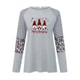 thumbnail image 5 of Christmas Long Sleeve Shirts for Women Merry Christmas Print T Shirt Xmas Leopard Tree T-shirt Holiday Graphic Tee Tops, 5 of 5