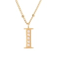 thumbnail image 2 of Juego Joyería Mujer, Collar Aretes Inicial Letras LuckyLy, Acero Inoxidable Baño de Oro 18k dorado UNITALLA, 2 of 6
