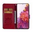 thumbnail image 7 of Feishell Samsung S20 FE Case Owl Pattern Glitter Sparkly Gems Shockproof PU Leather Wallet Cover Flip Stand Card Slots Magnetic Diamond Bling Folio Case for Samsung Galaxy S20 FE, Winered, 7 of 7