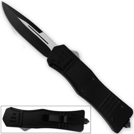 Tactical Boot Knife - OTF The Zero Out Fear Front Speed Knife In-Out Assisted Open Tactical Glass Breaker
