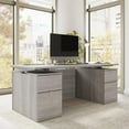 thumbnail image 3 of Stratus 72W Standing Desk with Drawers & Panel in Platinum Gray -Engineered Wood, 3 of 8
