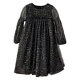 thumbnail image 2 of Fozruso Girls Basic Dresses Toddler Girls Long Sleeve Star Moon Sequin Dress Dance Party Dresses Clothes Sizes 2-3 Years, 2 of 5