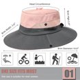 thumbnail image 4 of KANCOKIT Women's Sun Hat with Ponytail Hole Foldable Mesh Wide Brim Cap UV Protection, 4 of 12
