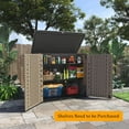 HOMSPARK Storage Shed Weather Resistance, MultiPurpose Outdoor Storage