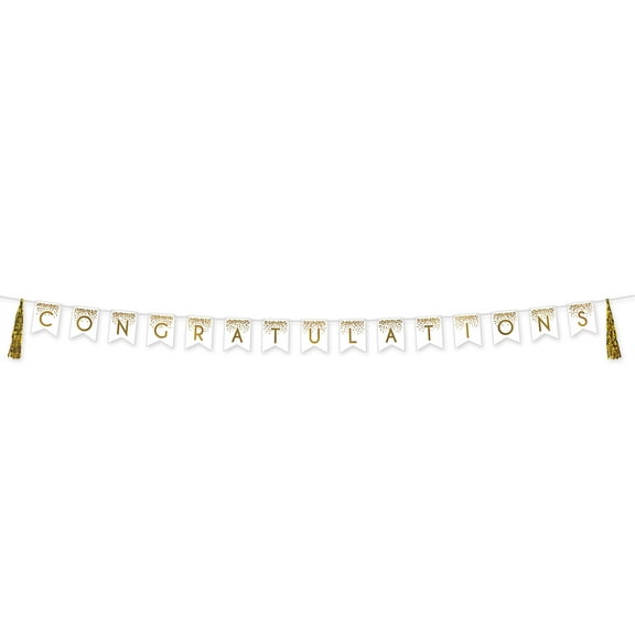 Congratulations Tassel Streamer, 13" x 13', (1/Pkg)