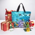 thumbnail image 6 of Honeii Corals and Tropical Fish Print Tote Bag, Reusable Grocery Shopping Bag,Shoulder Bag with Inner Pocket, 6 of 7