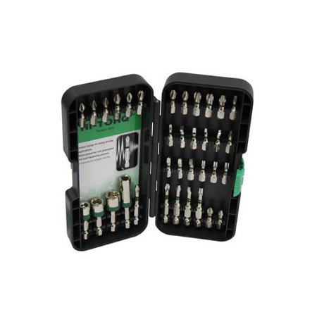 Hitachi 728699 35-Piece Hi-Torq Nickel Plated Torsion Bit Set