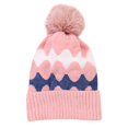 thumbnail image 4 of Prolriy Beanies Hats Men Chunky Cable Knit Faux Pom Poms Lined Hats for Men Pink One Size, 4 of 4
