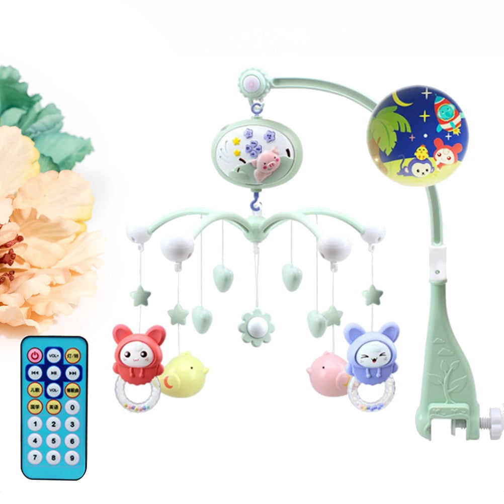 Musical Baby Crib Mobile Toy Toddler Bed Bell With Animal Rattles