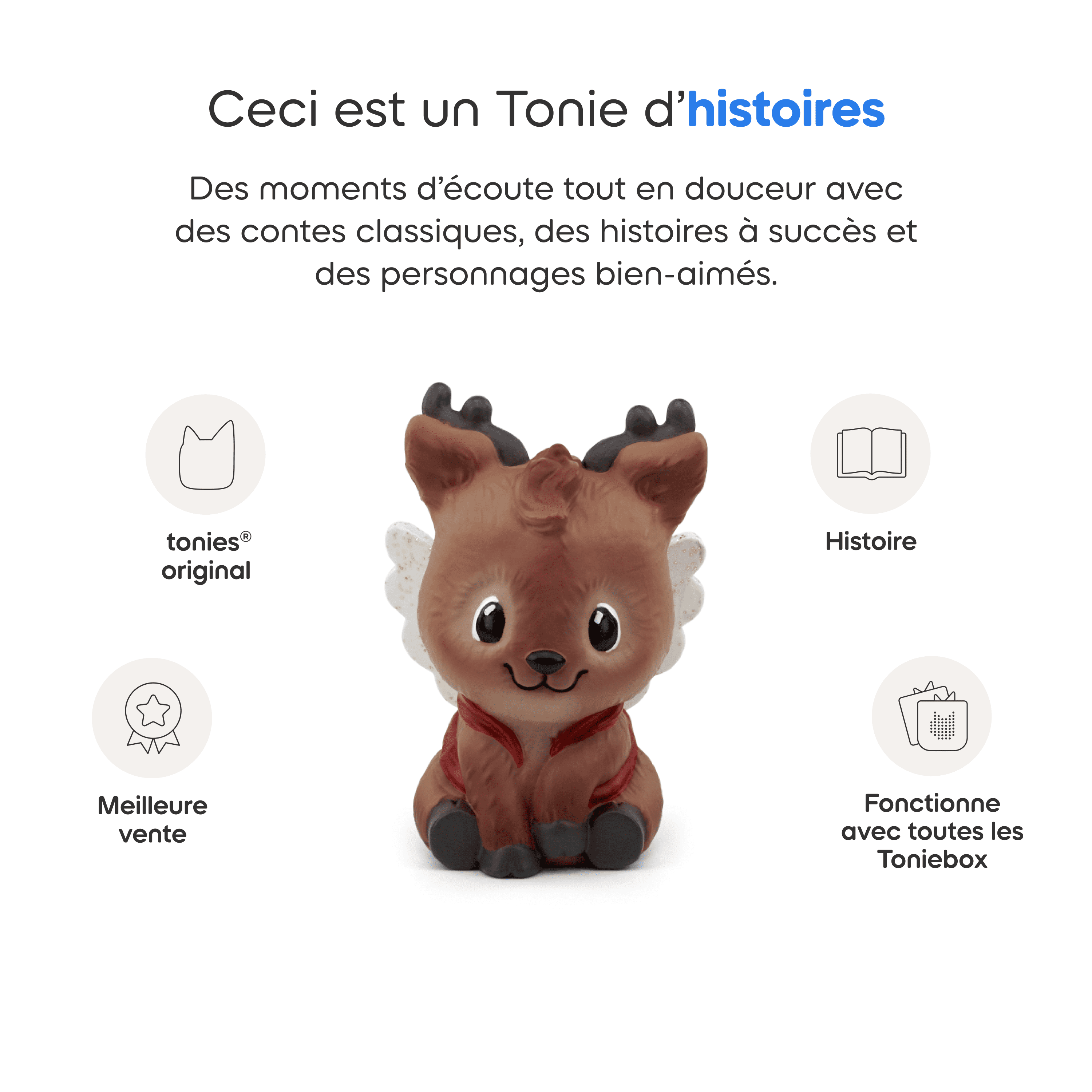 tonies Le Petit Renne Qui Rêvait D'Avoir Des Ailes Calendrier De L'Avent Figurine Audio (Francais)