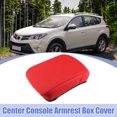 thumbnail image 2 of Unique Bargains Car Center Console Armrest Box Cover for Toyota RAV4 2014-2018 Pad Interior Anti-Scratch Cotton Red, 2 of 7