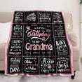 thumbnail image 3 of LHSHID Flannel Throw Blanket Grandma Color Birthday Gift for Grandma 30"x40", 3 of 6