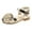 Gold, variant on Otqutp Toddler Running Shoes Children Flat Soft Sole Single Shoes Fashion Single Shoes Children Princess Shoes Hollow Baotou Baby Shoes