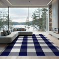 thumbnail image 2 of ODIKA 8'x10' Washable Area Rug Non-Shedding, Easy Care, Layering Striped Welcome Plaid Border Front Door Large Rectangular for King Size Bedroom Under Bed, Master Suite, 2 of 7