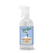 Rebel Green Fruit & Veggie Clean - Natural Produce Wash - Plant-Based Vegetable Wash - Fruit and Vegetable Wash with No Aftertaste - Sustainable Food Wash - 16 Fl Oz Spray Bottle (Pack of 2)