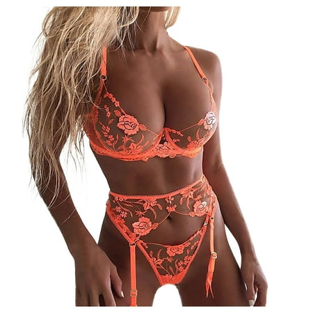 

Sebulube Lingerie Set Pajamas Fashion Sleepwear Garter Lace Steel Underwear Ring Lingerie