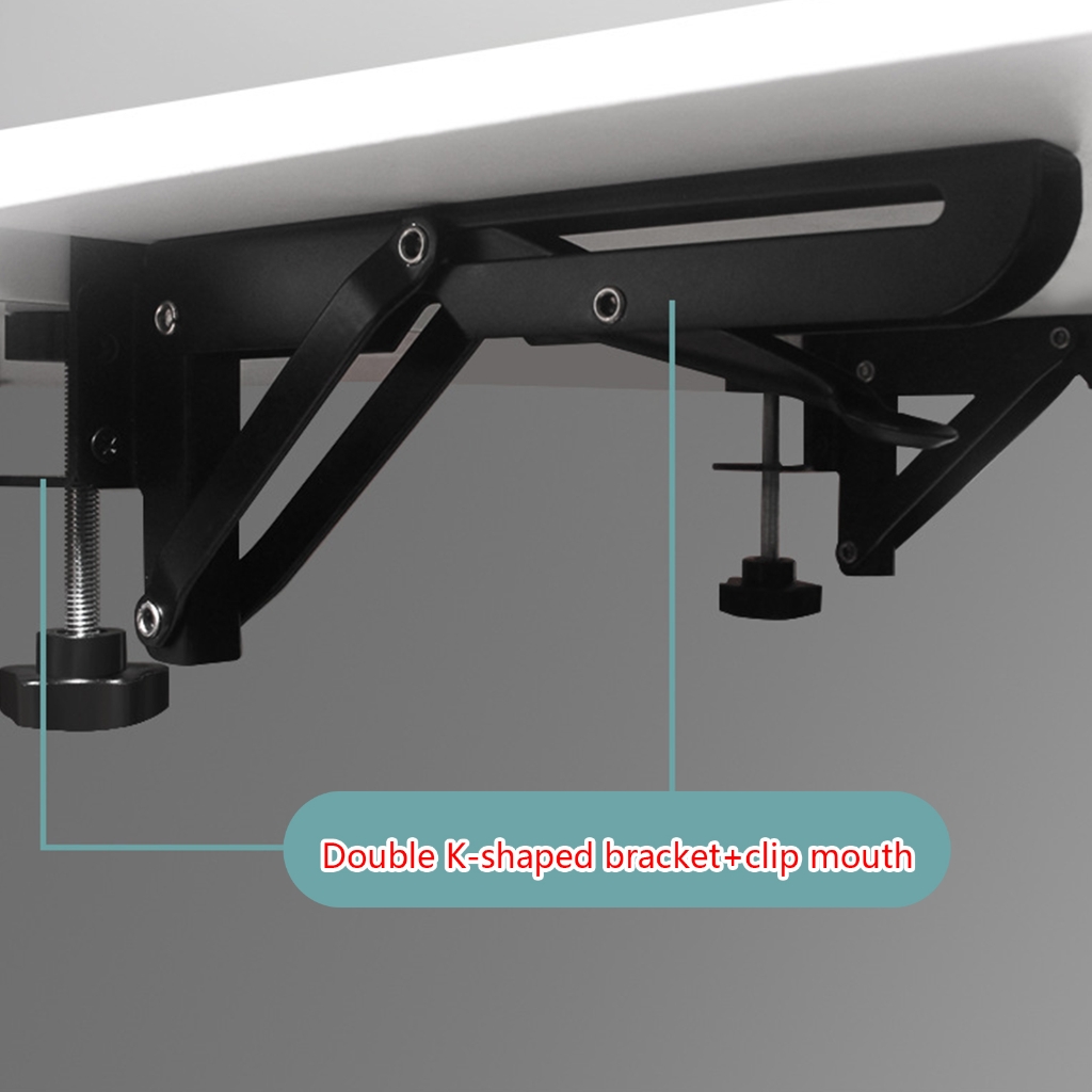 TIERPOP Professional Desktop Keyboard Tray Computer Desk Extender Desktop Extension Board Simple Install