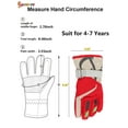 thumbnail image 3 of Spencer Kids Winter Ski Gloves, Outdoor Snow Warm Mitten Windproof Thermal Gloves for Boys and Girls Insulated for Cold Weather, Skiing & Snowboarding "Red", 3 of 8