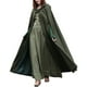 thumbnail image 1 of Mujer Otoño Invierno Capa Suelta Capa Con Capucha Poncho Cabo Suéter De Punto Cárdigan Largo Gabardina Outwear (XL), 1 of 6