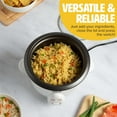 thumbnail image 4 of Mini Rice Cooker with Removable Nonstick Bowl and Auto Keep Warm Function, Great For Soups, Stews, Grains and Oats, 6 Cups Cooked (3 Cups Uncooked), 1.5-Quart, Aqua, 4 of 6