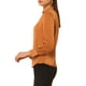 thumbnail image 5 of Camisa de satén elegante de INSPIRE CHIC con lazo para mujeres, blusas de trabajo de oficina marrón rojo XL, 5 of 7