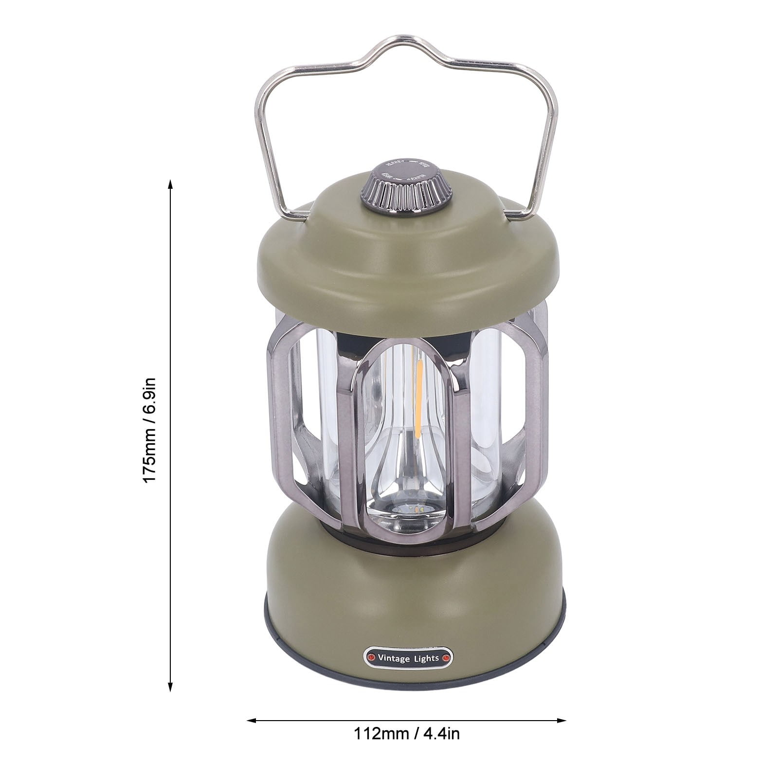 LED Vintage Lantern, Rechargeable Retro Camping Lantern, Waterproof LED Tent Lamp With 3 Modes, Hook, Portable For Garden, Patio