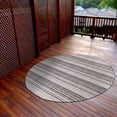 thumbnail image 2 of Beverly Rug Round Outdoor Rugs 6' 7'' Patio, Porch, Garden Gray, 2 of 6