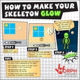 thumbnail image 3 of Morphsuits Kids Glow in Dark Skeleton Costume Boys Girls Halloween Costumes Black M, 3 of 5