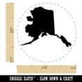 thumbnail image 2 of Alaska State Silhouette Self-Inking Rubber Stamp Ink Stamper - Pink Ink - Medium 1 Inch, 2 of 7