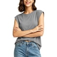 thumbnail image 6 of Axiiglly Plus Size Blouses for Women, Short Sleeves Solid Color Crew Neck Lightweight Summer Outdoor Tops, S-3XL, 6 of 10