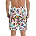 thumbnail image 3 of Naloa Mexican Bright Style Men's Short Pajama Pants, Lounge Comfort Shorts with Elasticized Waistband and Side Pockets - Large, 3 of 9