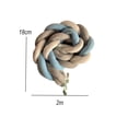thumbnail image 2 of Protector Cuna Trenza 6 Tubos 2 Mts Bumper Bebe Azul Gris Liso Azul Acero, 2 of 5