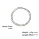 thumbnail image 1 of My Shape Fashion Cuban Chain Men Bracelet Stainless Steel 3/5/7/9mm Width Chain Bracelets Figaro Chain Boy Wrist Jewelry Couple, 1 of 5