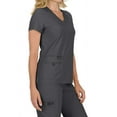 thumbnail image 3 of koi Basics Becca Women's 4-Pocket Stretch Scrub Top Ruby XL, 3 of 5