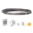 thumbnail image 4 of Kit de tensor y cuerda de acero inoxidable, cuerda de alambre de acero inoxidable Kit para colgar luces de cadena de acero inoxidable Kit de tensor de alambre para barandilla de cable Valor excepcional, 4 of 8