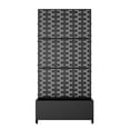 thumbnail image 2 of MAYEERTY 72"x35" Metal Rectangle Raised Garden Bed with Trellis, Outdoor Planter Box for Vine Climbing Plants, Black, 2 of 6