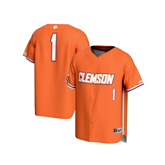 Unisex GameDay Greats  Orange #1 Clemson Tigers Lightweight Baseball Fashion Jersey