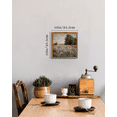 thumbnail image 4 of 10x10in Natural Framed Vintage Flower Landscape Wall Art Classic Retro Wildflower Wall Prints Farmhouse Kitchen Bathroom Office Decor, 4 of 5