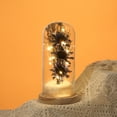 thumbnail image 3 of Flower Glass Cover Dried Flower Sesame Flower Home Desktop Decoration Led Night Light Gift, 3 of 5