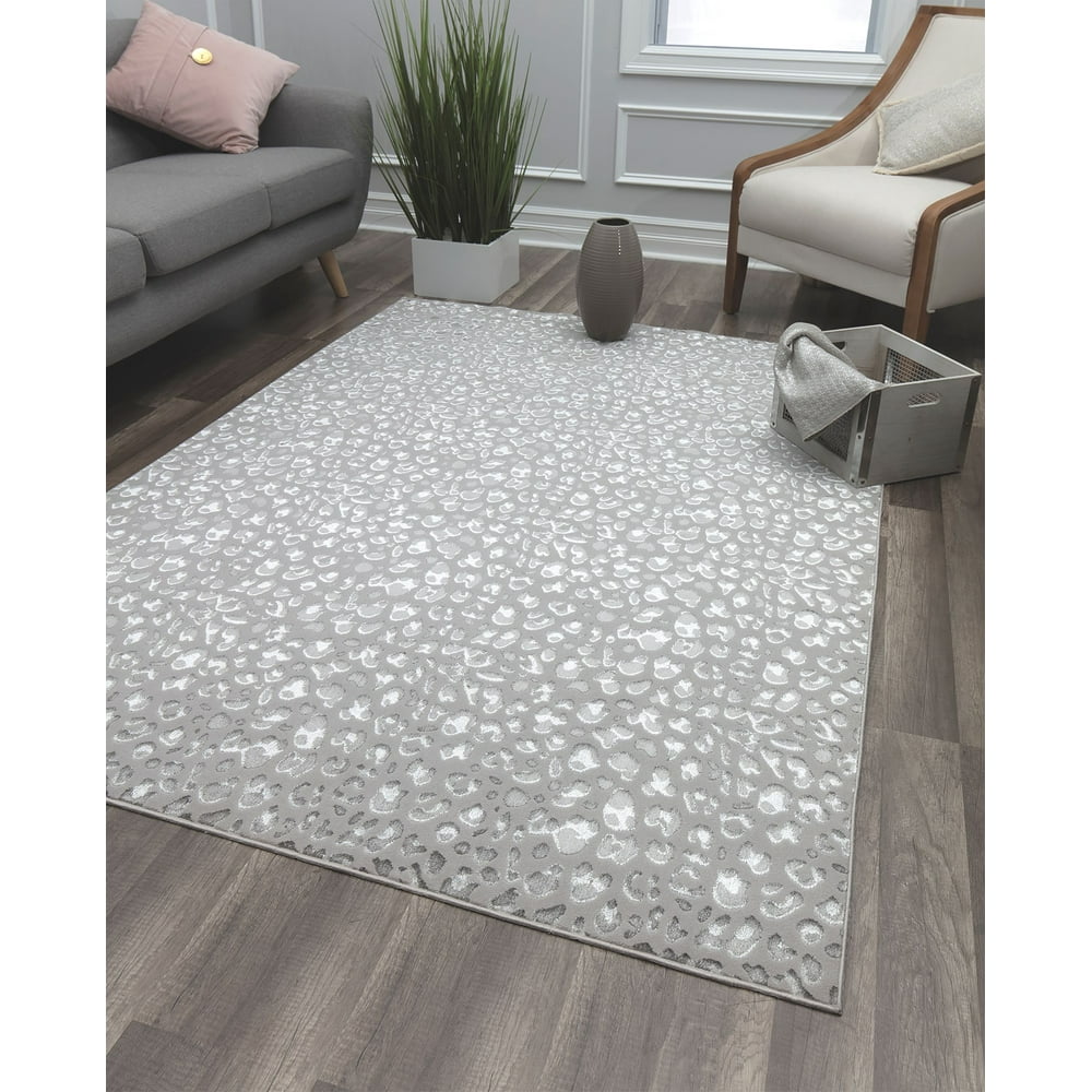 CosmoLiving By Cosmopolitan Natura HZ50B Gray Leopard Animal
