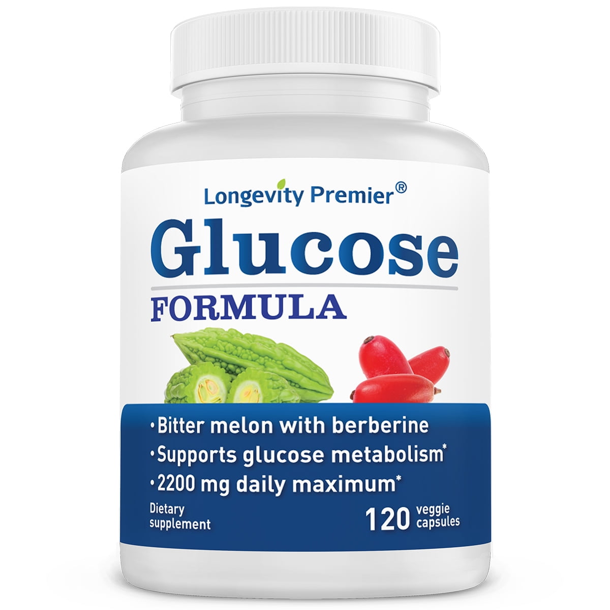 Longevity Glucose Formula with Bitter Melon, Berberine for Blood Sugar