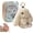 Beige, variant on Adorable Bunny Keychain with Tin Box, Soft Fluffy Plush Rabbit Keychain, Cute Easter Gift for Bag Decoration and Keys