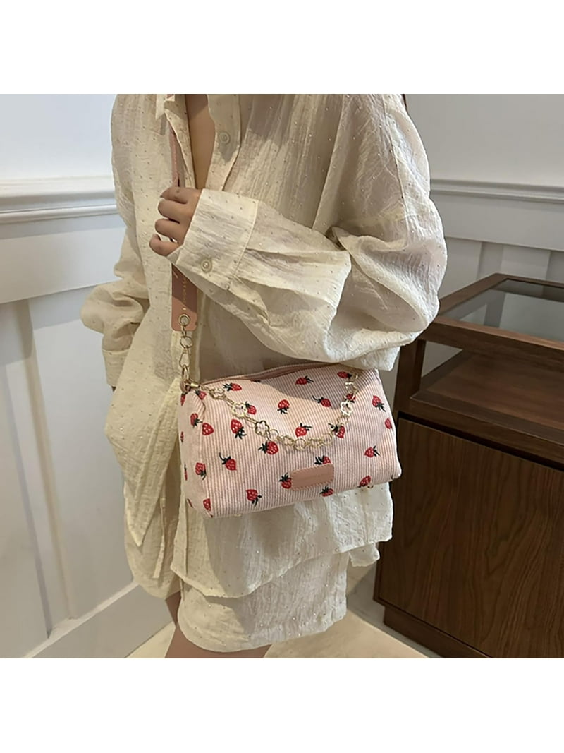 cute crossbody bags for travel Phaoullzon Messenger Bag Kawaii Purse Teen Shoulder Tote Exterior front zip pocket 12 Cute Crossbody Bags for